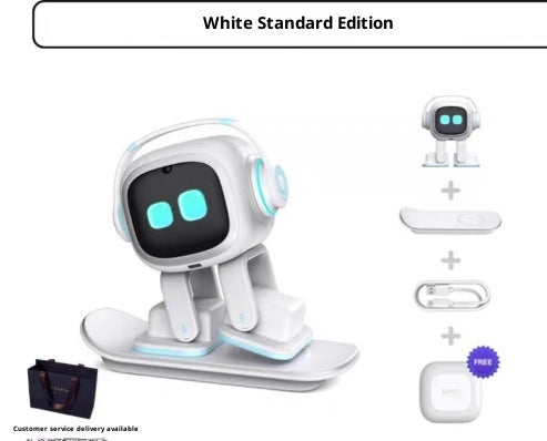 EMO AI Desktop Pet Robot with Smart Lighting Automatic Charging Version
