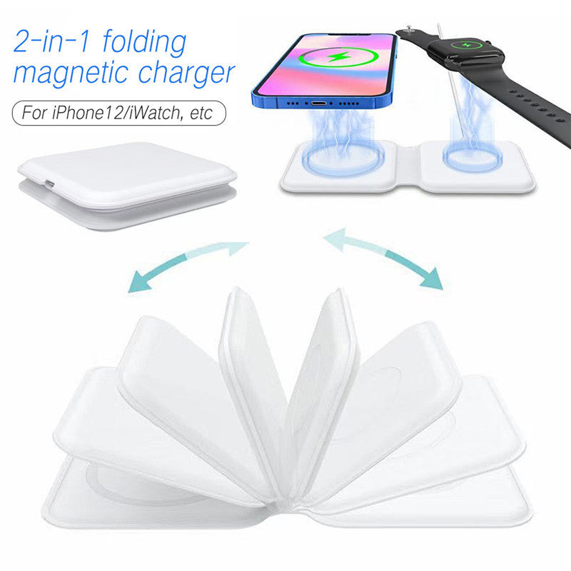 2 in 1 Magnetic 15W Fast Charging Dock