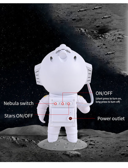 Galaxy Star Projector Astronaut Home Decor Lamp