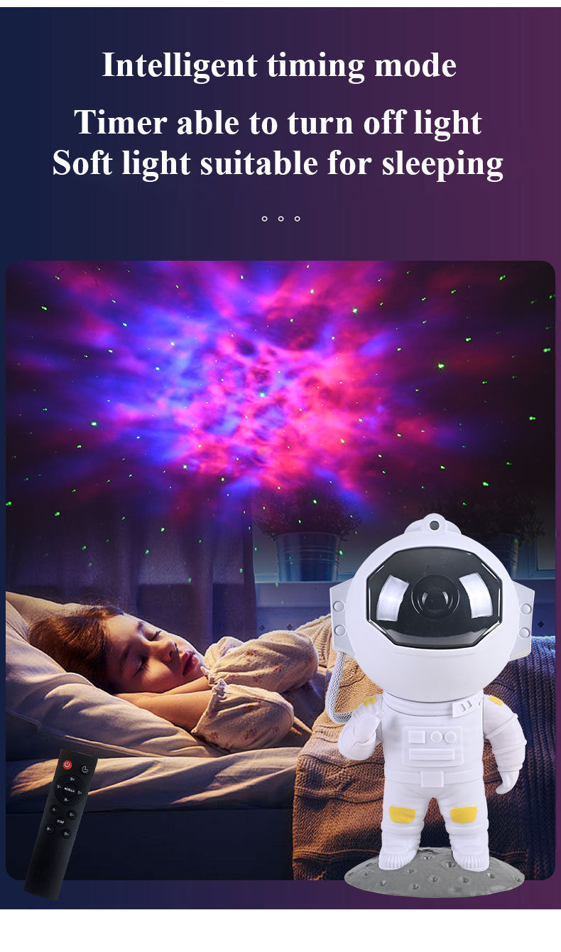 Galaxy Star Projector Astronaut Home Decor Lamp