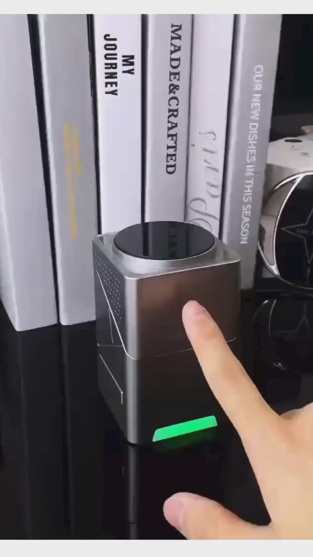 3-in-1 Wireless Charging Cube Power Station – 15W Fast Magnetic Charger with Rotation for iPhone, Watch & AirPods