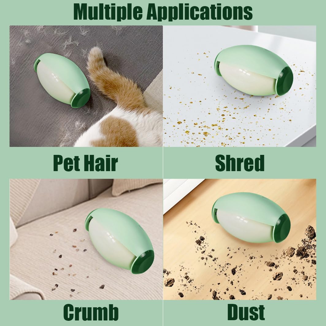 Reusable Lint Roller Ball, On The Go Small Portable Lint Ball Remover for Clothes and Pet Hair, Extra Sticky & Washable Gel, Pack of 2