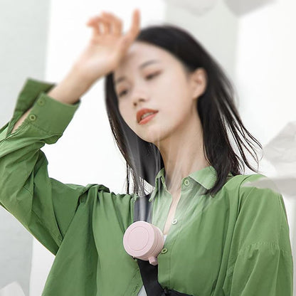 Mini Clip Fan, Neck Waist Fan, Air Cooling Usb Personal Fan for Outdoor