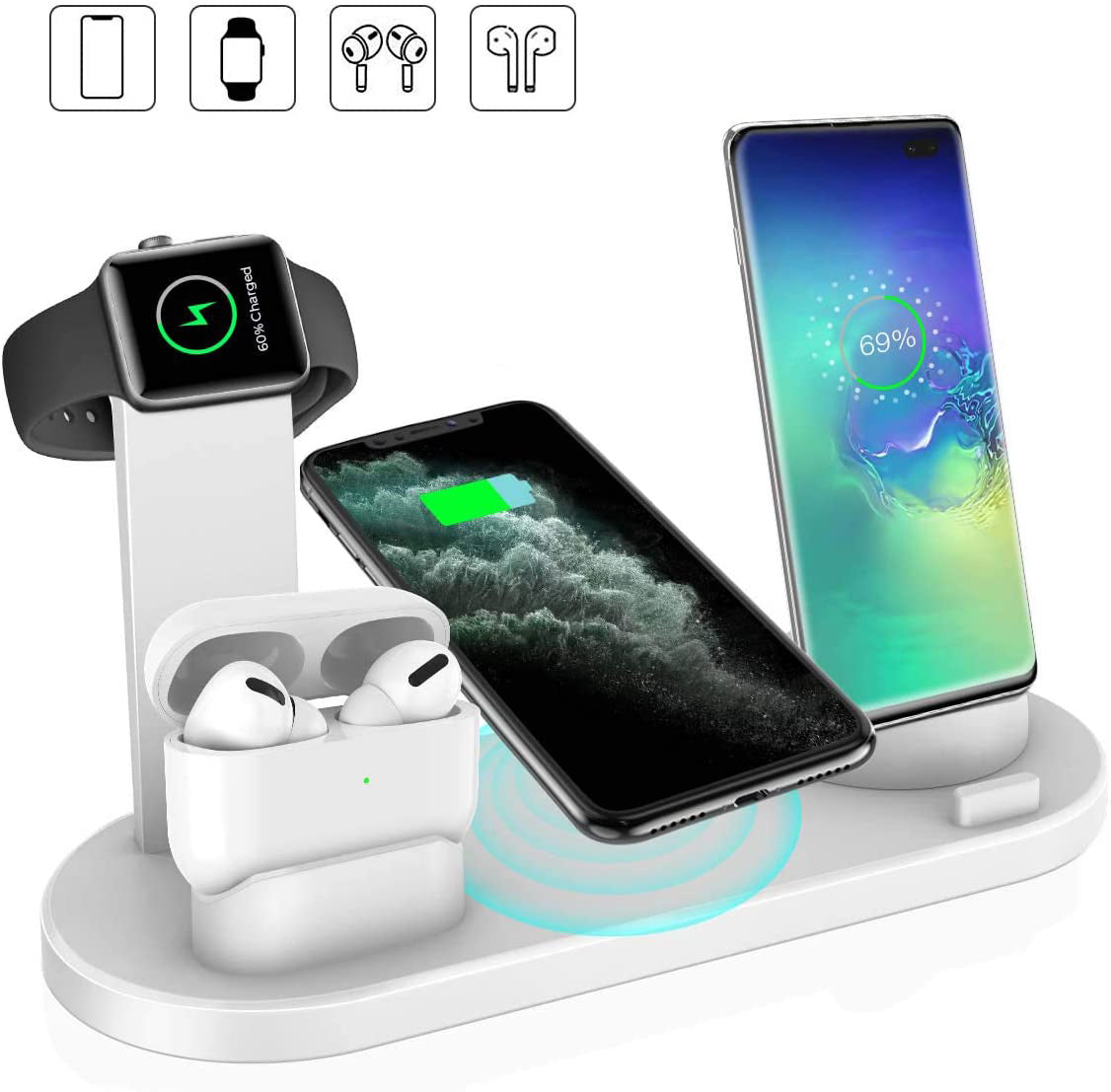 4 In 1 Wireless Charging Station