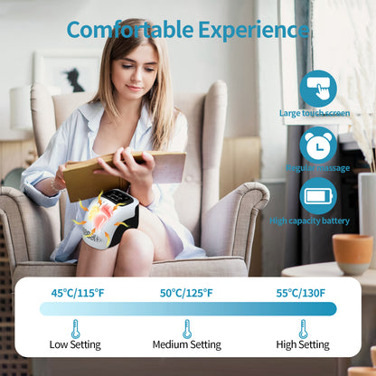 Electric Knee Massager-Heated Therapy for Pain Relief