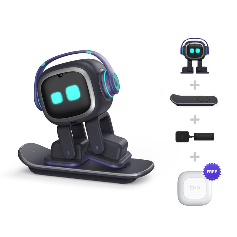 EMO AI Desktop Pet Robot with Smart Lighting Automatic Charging Version