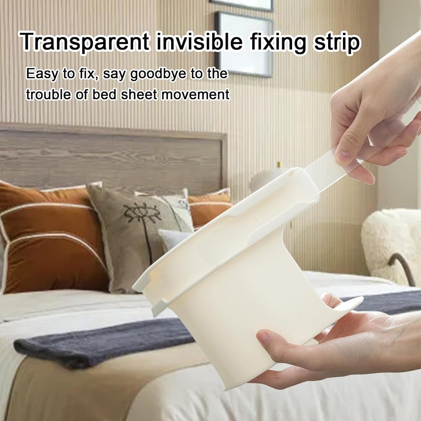 Bed Sheet Holder with Lock Strips Set of 4 pcs,Lock Sheet Holders