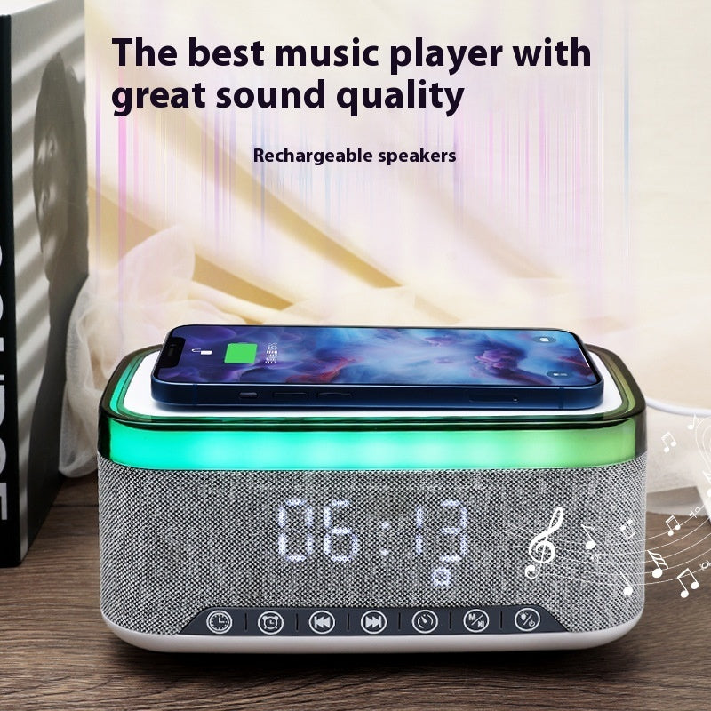 Phone Charger with Alarm & Bluetooth Speaker