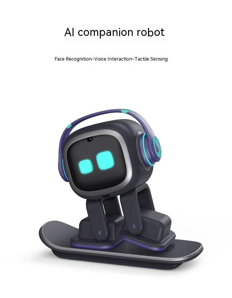 EMO AI Desktop Pet Robot with Smart Lighting Automatic Charging Version