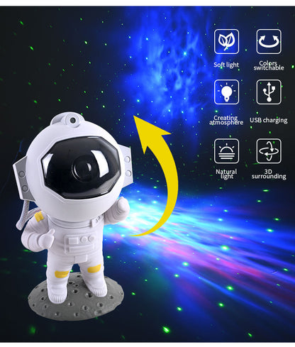 Galaxy Star Projector Astronaut Home Decor Lamp