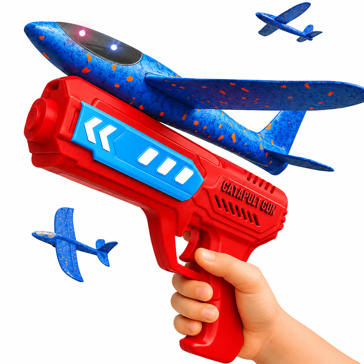 Airplane Launcher Toy Bubble Catapult Airplane Toy One Click Outside Flying Launcher Pack of 3