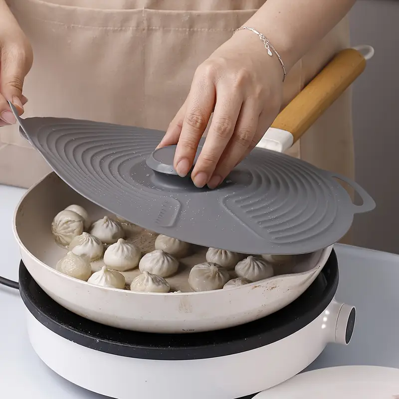 Heat-Resistant Silicone Suction Lids for Pots & Pans, Pack of 2