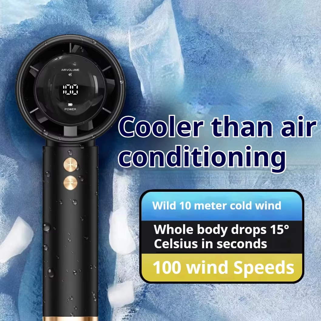 Easy To Charge Handheld Cooler With Adjustable Wind Power Portable ABS Mini Fan