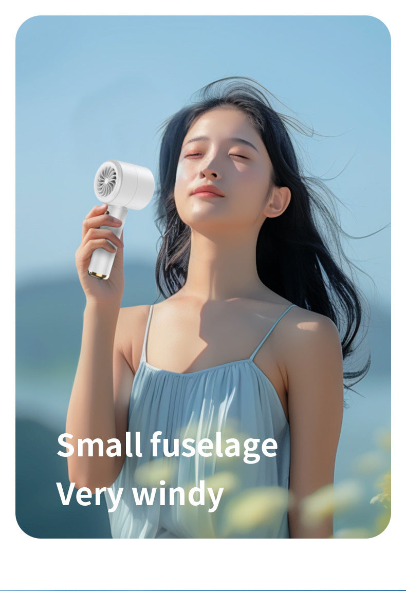 Easy To Charge Handheld Cooler With Adjustable Wind Power Portable ABS Mini Fan