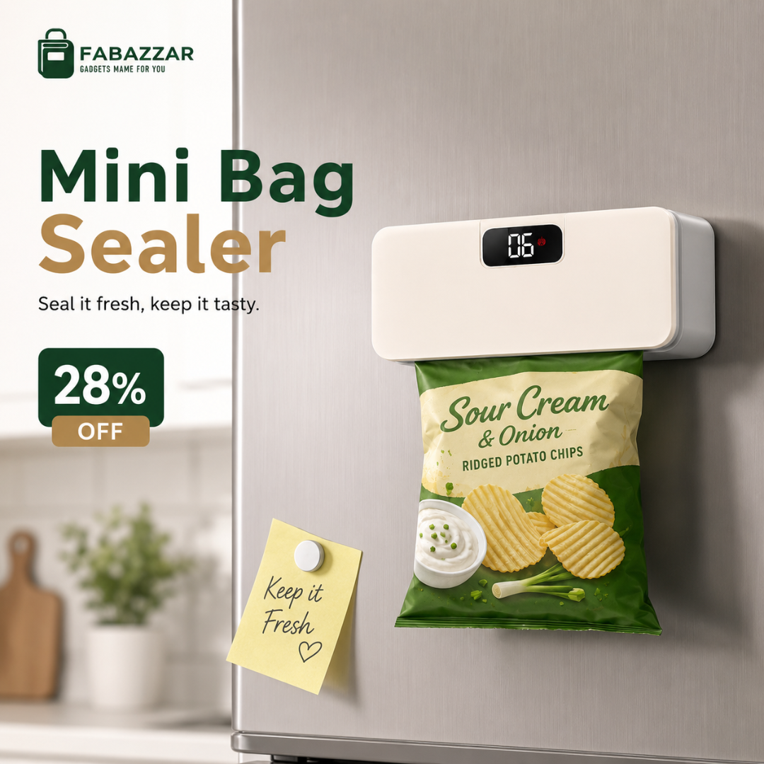 Mini Bag Sealer, Rechargeable Sealer Machine with LED Power Display