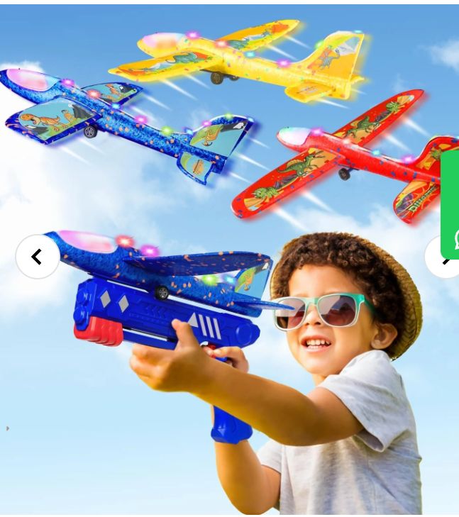 Airplane Launcher Toy Bubble Catapult Airplane Toy One Click Outside Flying Launcher Pack of 3